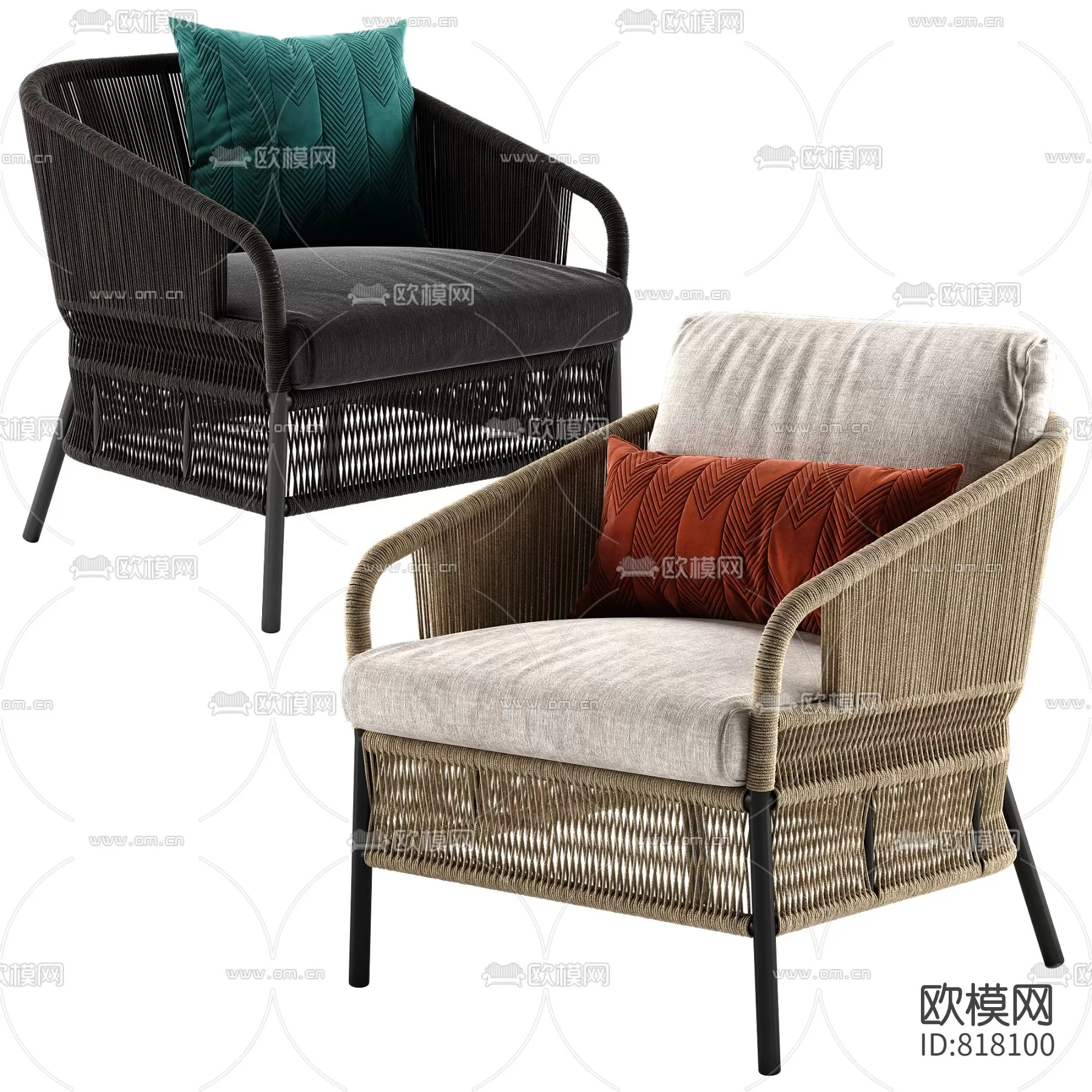 DECOR HELPER – LIVING ROOM – ARMCHAIRS 3D MODELS – 90