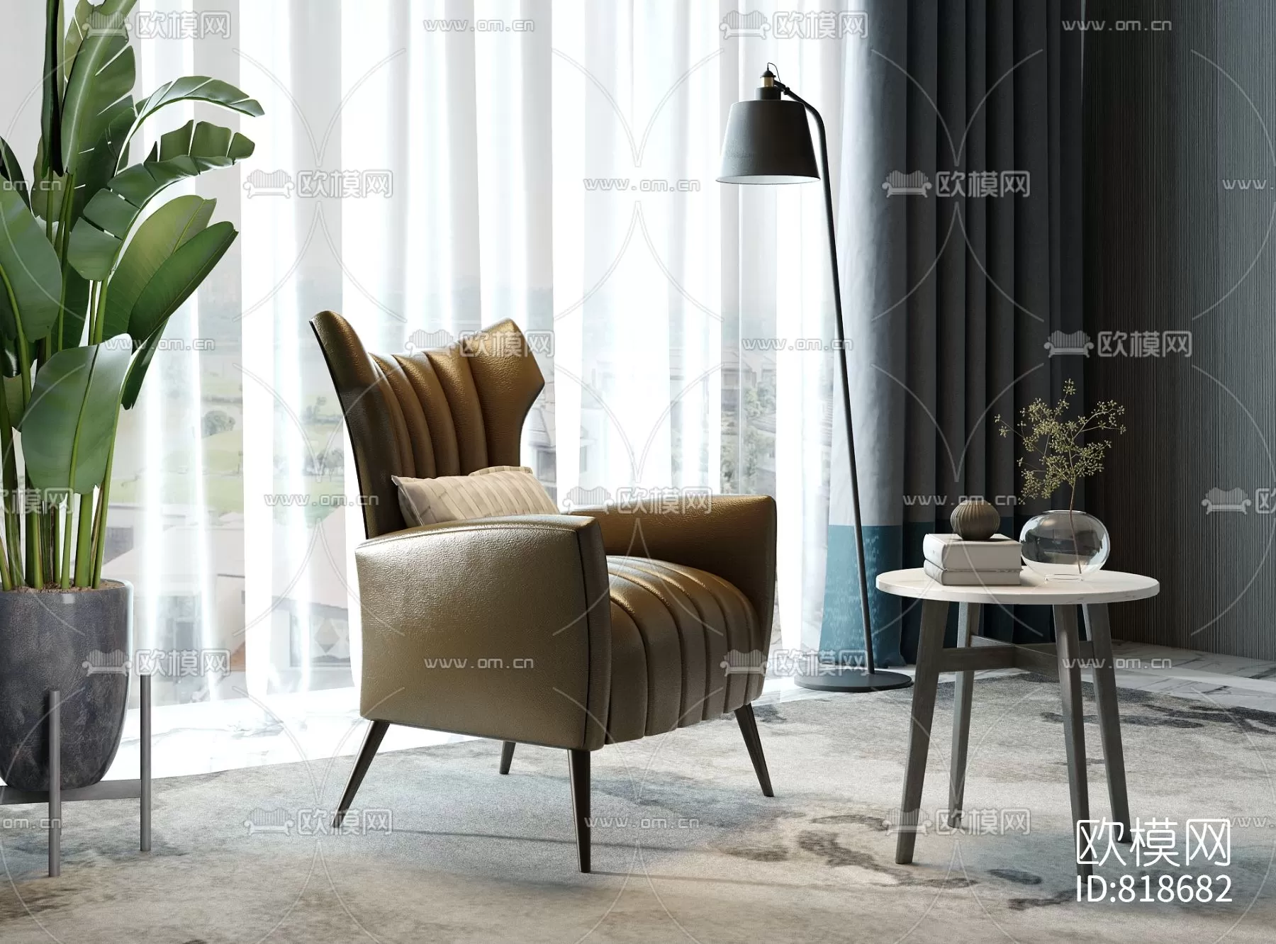 DECOR HELPER – LIVING ROOM – ARMCHAIRS 3D MODELS – 91