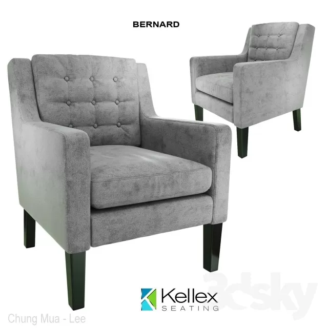 DECOR HELPER – LIVING ROOM – ARMCHAIRS 3D MODELS – 100