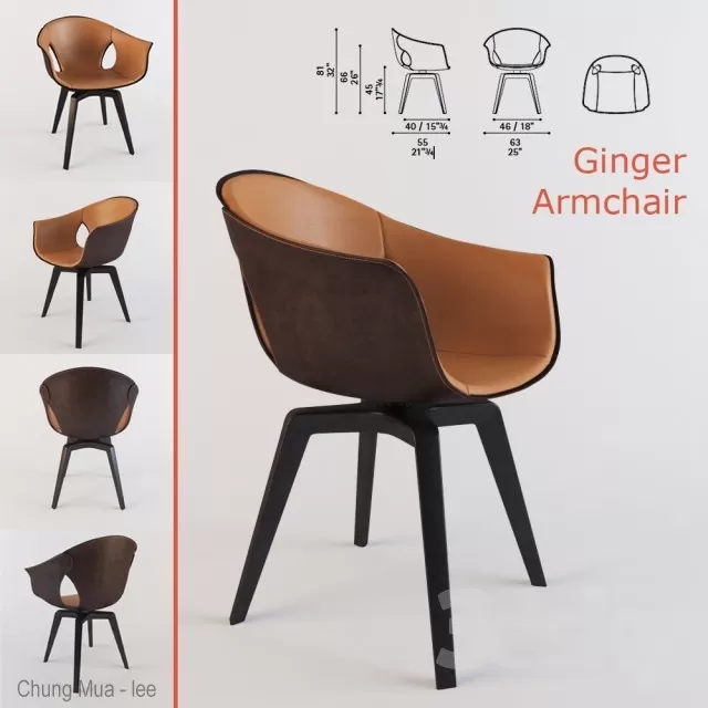 DECOR HELPER – LIVINGROOM – CHAIR 3D MODELS – 369