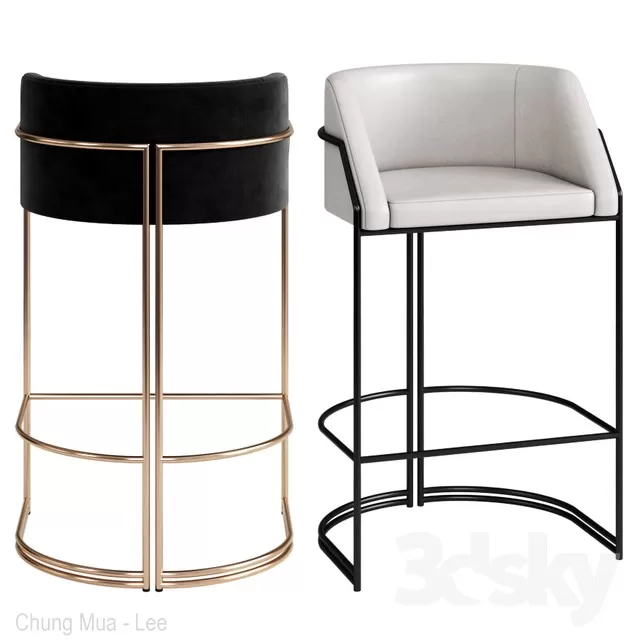 DECOR HELPER – LIVINGROOM – CHAIR – STOOL 3D MODELS – 17