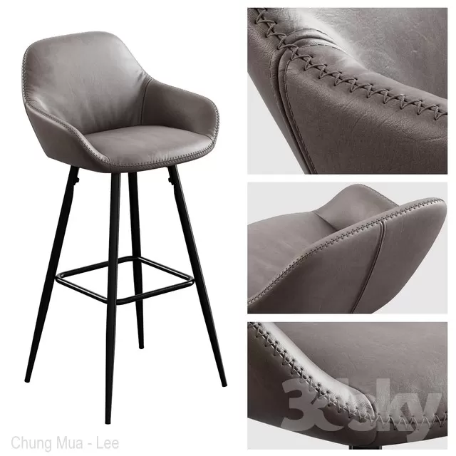 DECOR HELPER – LIVINGROOM – CHAIR – STOOL 3D MODELS – 25