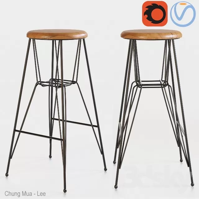 DECOR HELPER – LIVINGROOM – CHAIR – STOOL 3D MODELS – 38