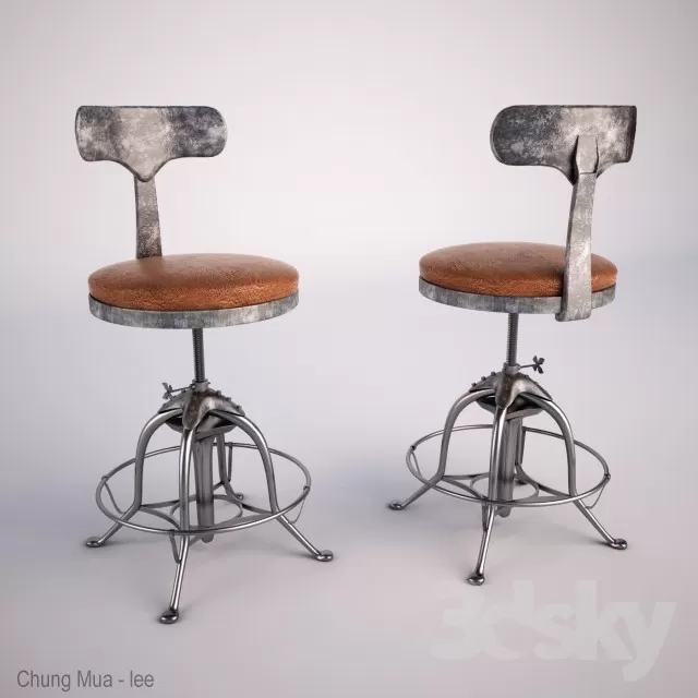 DECOR HELPER – LIVINGROOM – CHAIR – STOOL 3D MODELS – 43