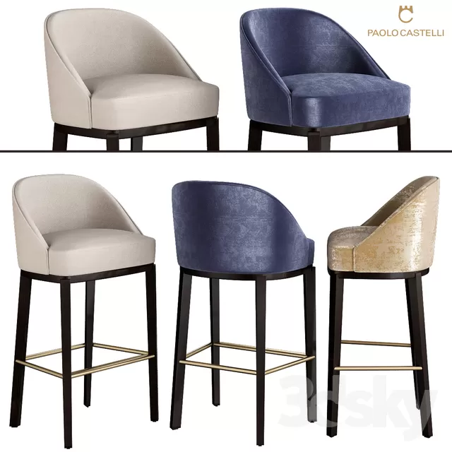 DECOR HELPER – LIVINGROOM – CHAIR – STOOL 3D MODELS – 5