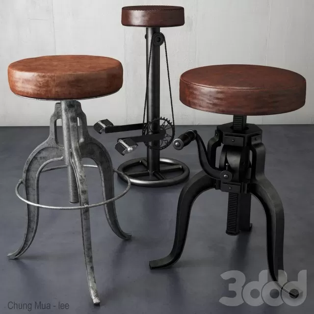 DECOR HELPER – LIVINGROOM – CHAIR – STOOL 3D MODELS – 49