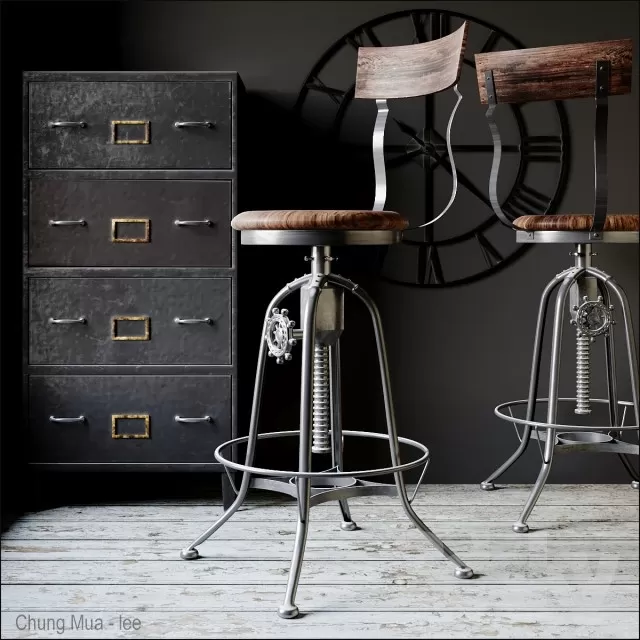 DECOR HELPER – LIVINGROOM – CHAIR – STOOL 3D MODELS – 60