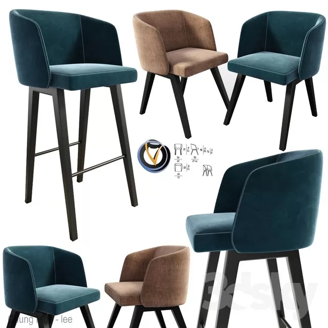 DECOR HELPER – LIVINGROOM – CHAIR – STOOL 3D MODELS – 87