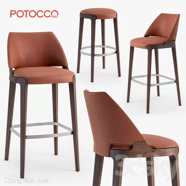 DECOR HELPER – LIVINGROOM – CHAIR – STOOL 3D MODELS – 7