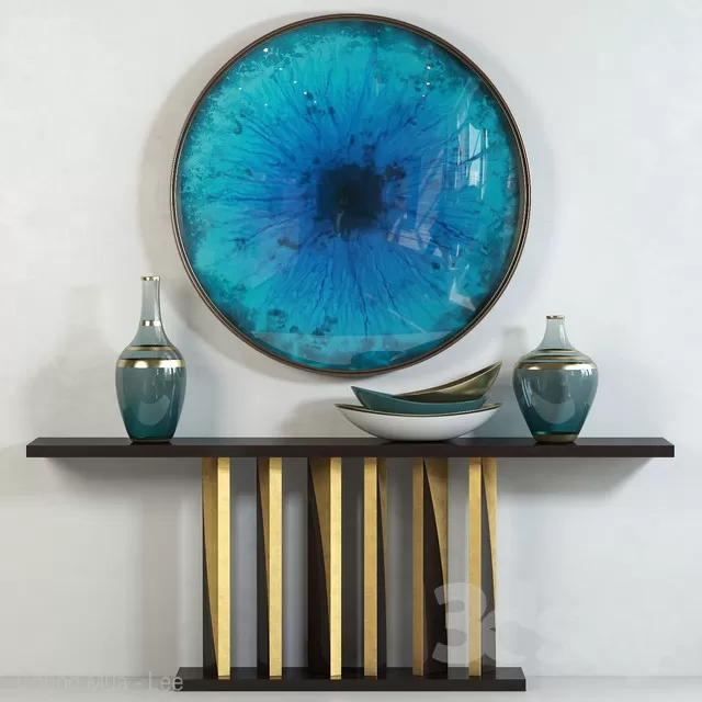 DECOR HELPER – LIVINGROOM – CONSOLE TABLE 3D MODELS – 14