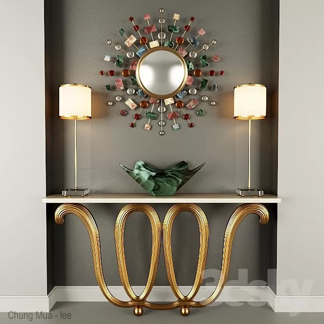 DECOR HELPER – LIVINGROOM – CONSOLE TABLE 3D MODELS – 41