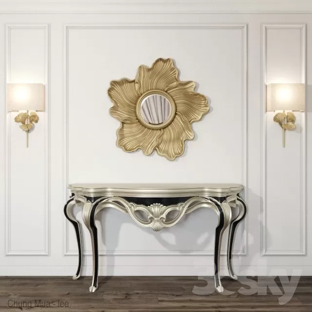 DECOR HELPER – LIVINGROOM – CONSOLE TABLE 3D MODELS – 42