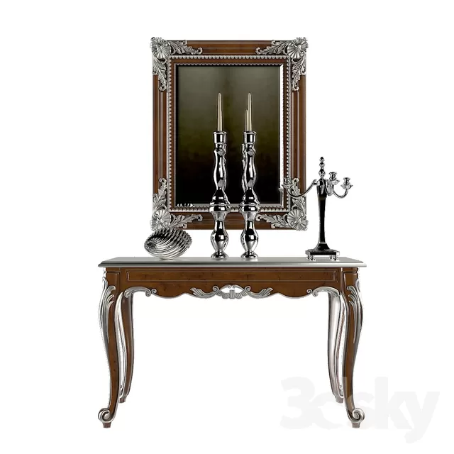 DECOR HELPER – LIVINGROOM – CONSOLE TABLE 3D MODELS – 10