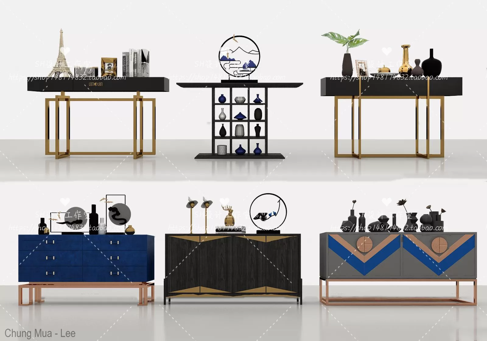 DECOR HELPER – LIVINGROOM – CONSOLE TABLE – TAOBAO 3D MODELS – 51