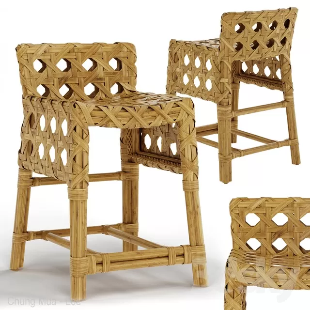 DECOR HELPER – LIVINGROOM – RATTAN 3D MODELS – 39