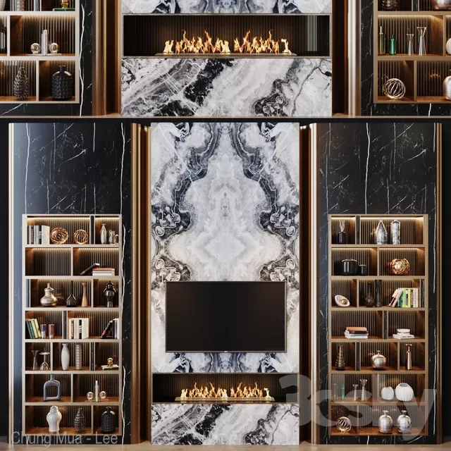 DECOR HELPER – LIVINGROOM – SIDEBOARD 3D MODELS – 102