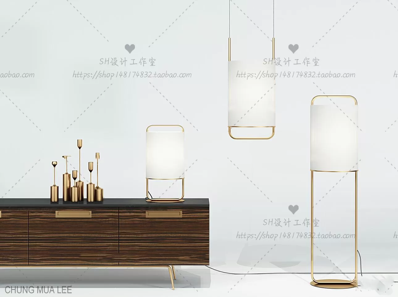 DECOR HELPER – LIVINGROOM – SIDEBOARD 3D MODELS – 115