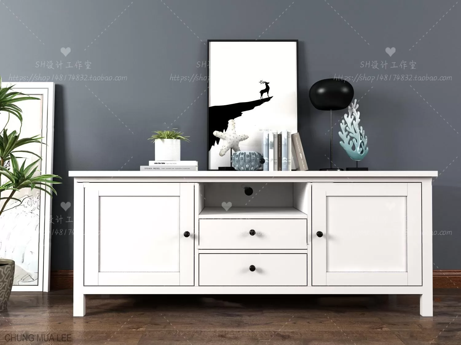 DECOR HELPER – LIVINGROOM – SIDEBOARD 3D MODELS – 33