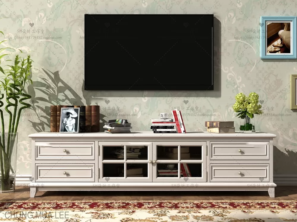 DECOR HELPER – LIVINGROOM – SIDEBOARD 3D MODELS – 45