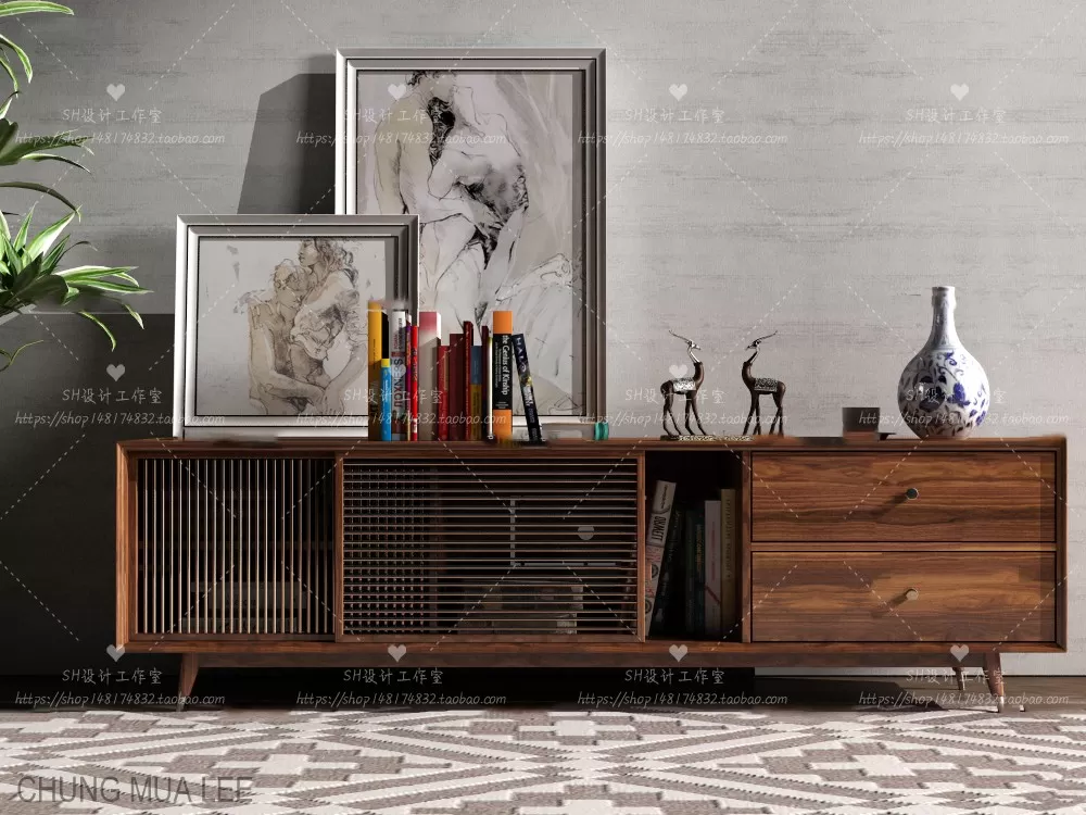 DECOR HELPER – LIVINGROOM – SIDEBOARD 3D MODELS – 52