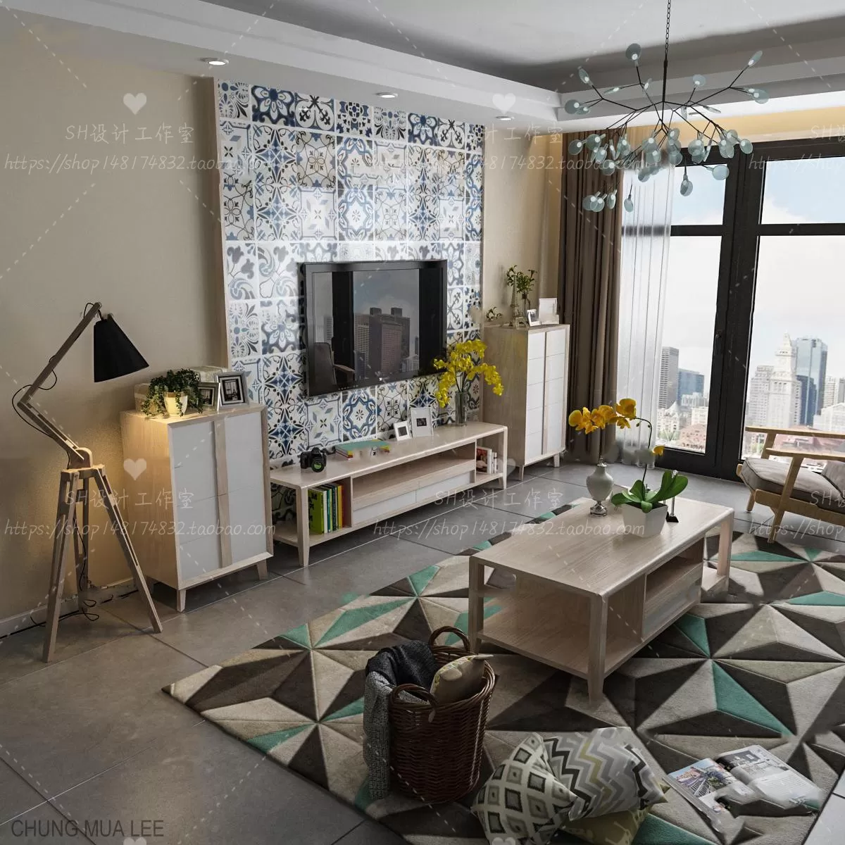 DECOR HELPER – LIVINGROOM – SIDEBOARD 3D MODELS – 65