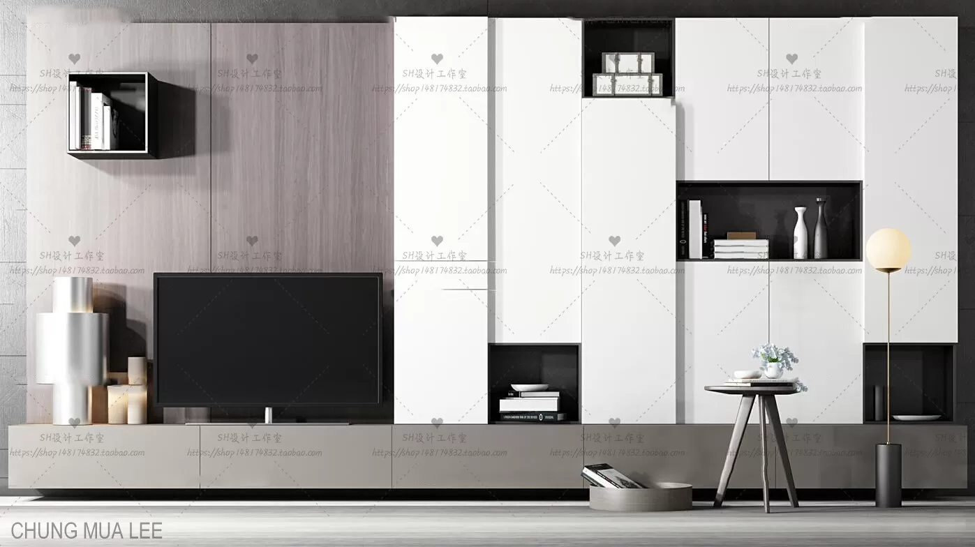 DECOR HELPER – LIVINGROOM – SIDEBOARD 3D MODELS – 68