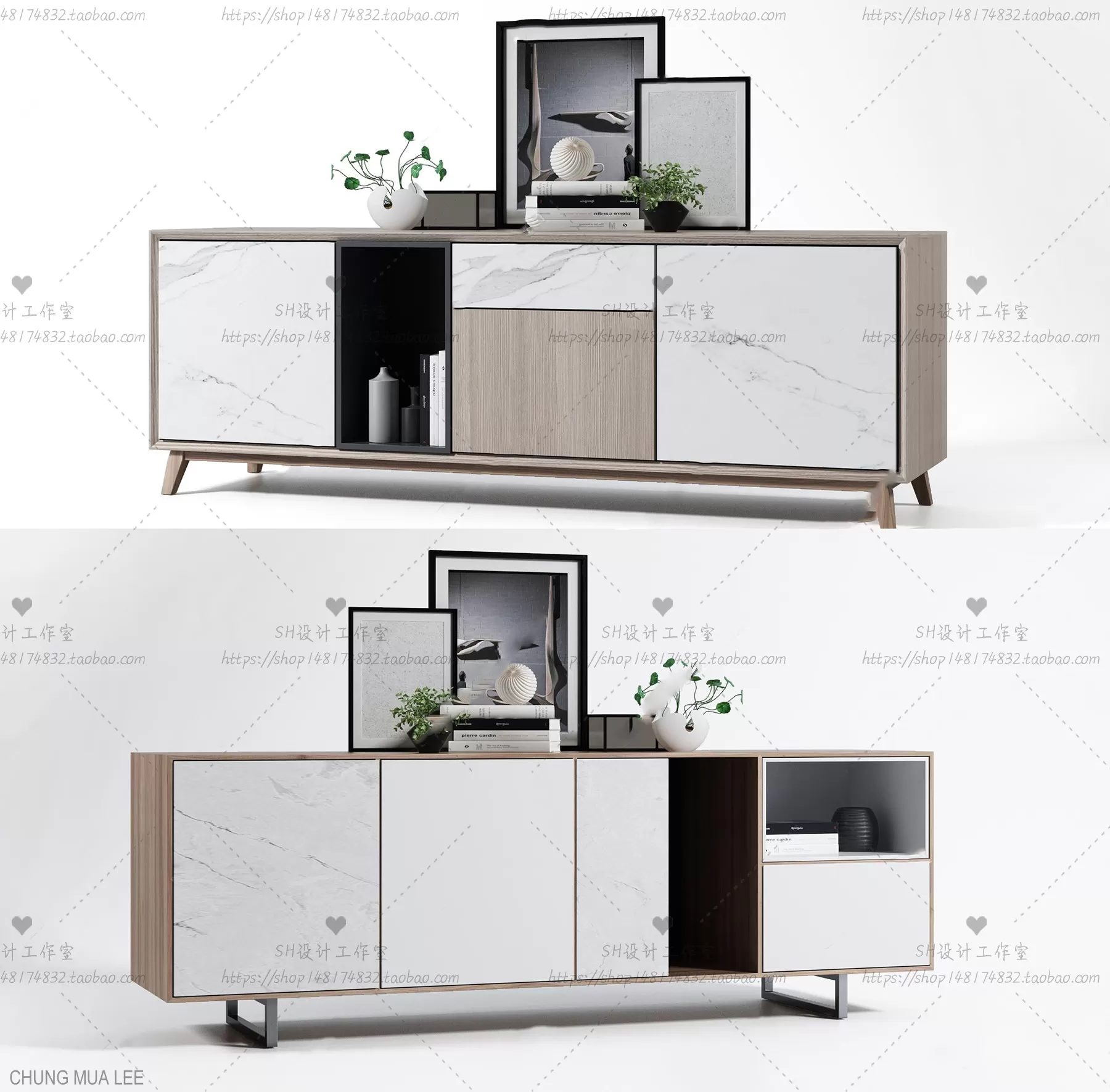 DECOR HELPER – LIVINGROOM – SIDEBOARD 3D MODELS – 8