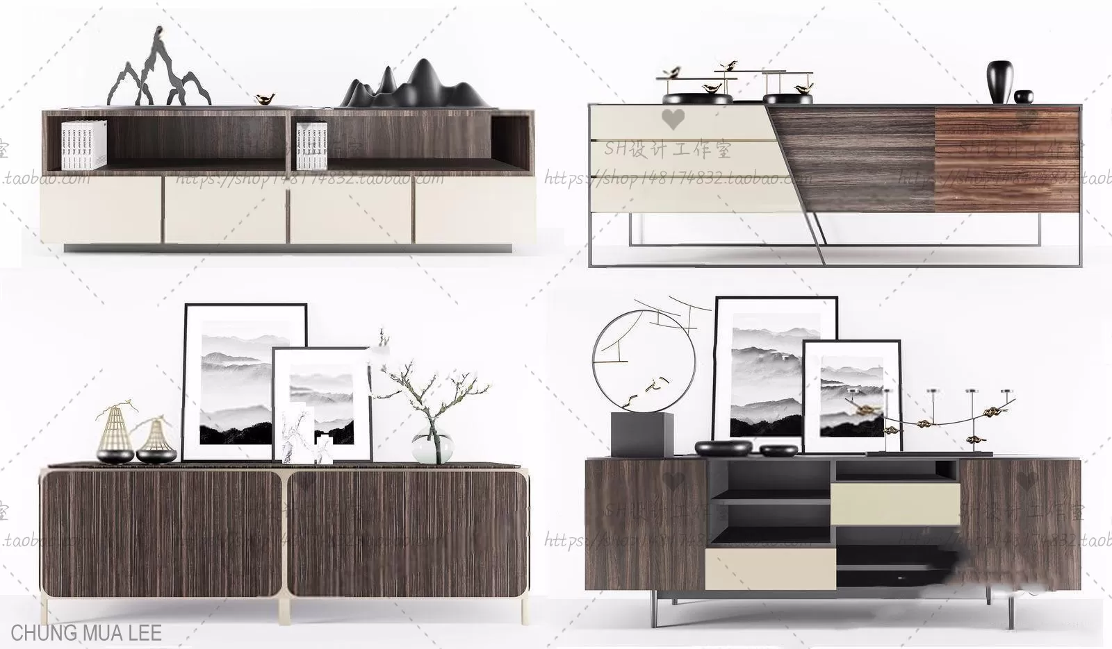 DECOR HELPER – LIVINGROOM – SIDEBOARD 3D MODELS – 73