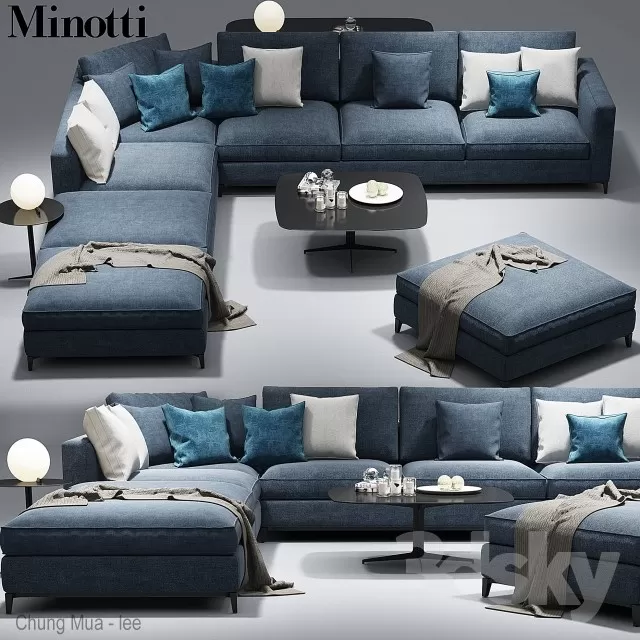 DECOR HELPER – LIVINGROOM – SOFA 3D MODELS – 108