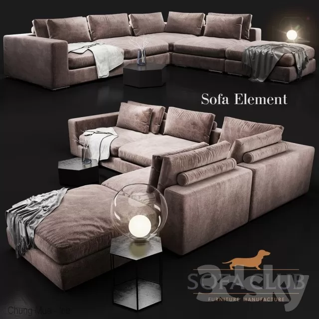 DECOR HELPER – LIVINGROOM – SOFA 3D MODELS – 112