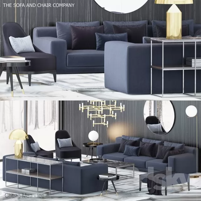 DECOR HELPER – LIVINGROOM – SOFA 3D MODELS – 126