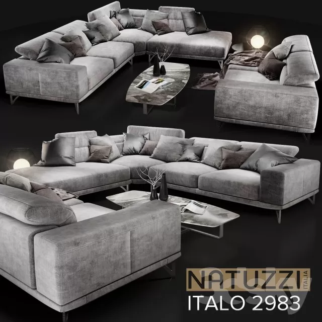 DECOR HELPER – LIVINGROOM – SOFA 3D MODELS – 138