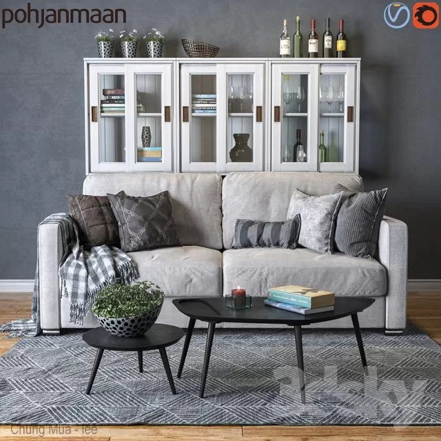 DECOR HELPER – LIVINGROOM – SOFA 3D MODELS – 227