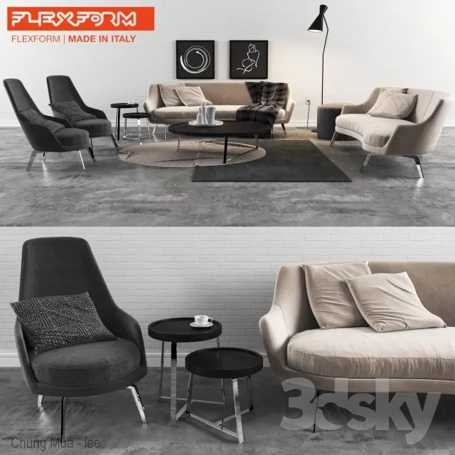 DECOR HELPER – LIVINGROOM – SOFA 3D MODELS – 230