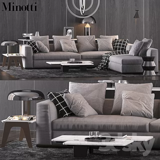 DECOR HELPER – LIVINGROOM – SOFA 3D MODELS – 255