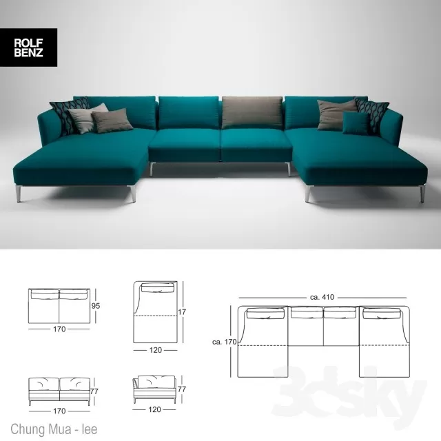 DECOR HELPER – LIVINGROOM – SOFA 3D MODELS – 256