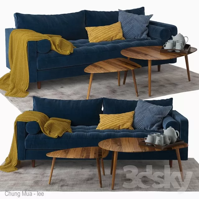 DECOR HELPER – LIVINGROOM – SOFA 3D MODELS – 257