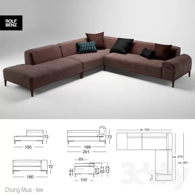DECOR HELPER – LIVINGROOM – SOFA 3D MODELS – 261