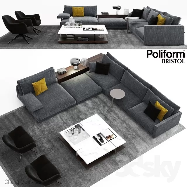 DECOR HELPER – LIVINGROOM – SOFA 3D MODELS – 279