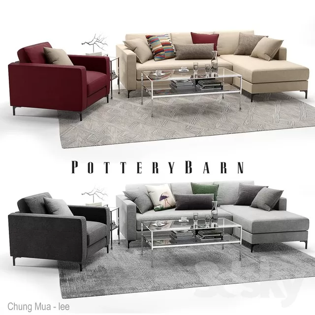 DECOR HELPER – LIVINGROOM – SOFA 3D MODELS – 285