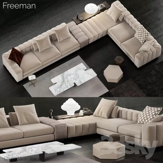DECOR HELPER – LIVINGROOM – SOFA 3D MODELS – 302