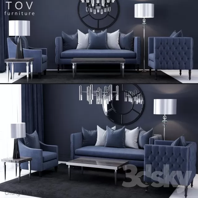 DECOR HELPER – LIVINGROOM – SOFA 3D MODELS – 316