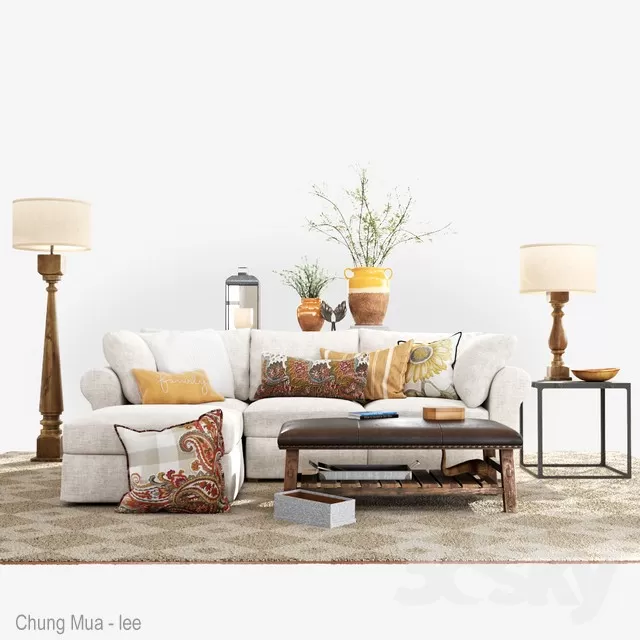 DECOR HELPER – LIVINGROOM – SOFA 3D MODELS – 322