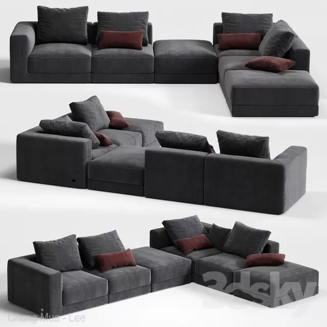 DECOR HELPER – LIVINGROOM – SOFA 3D MODELS – 37