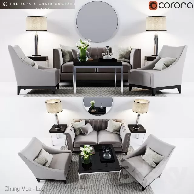 DECOR HELPER – LIVINGROOM – SOFA 3D MODELS – 87
