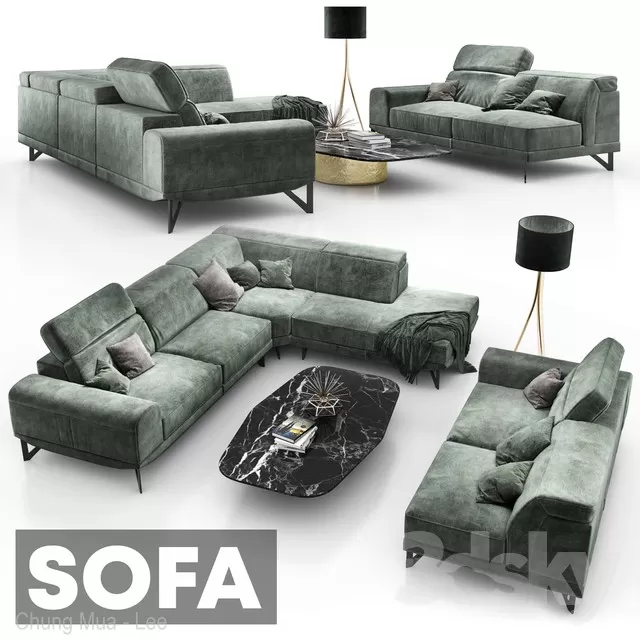 DECOR HELPER – LIVINGROOM – SOFA 3D MODELS – 91