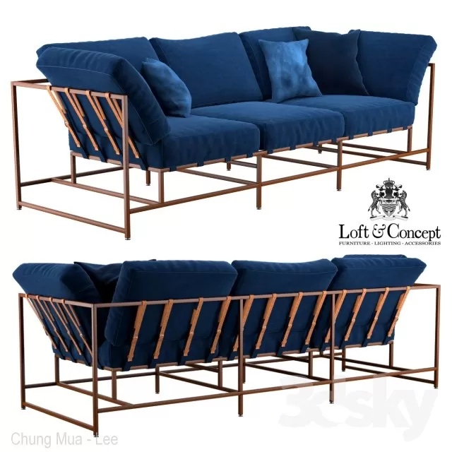 DECOR HELPER – LIVINGROOM – SOFA – LONG 3D MODELS – 116