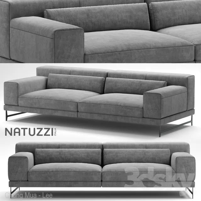 DECOR HELPER – LIVINGROOM – SOFA – LONG 3D MODELS – 125