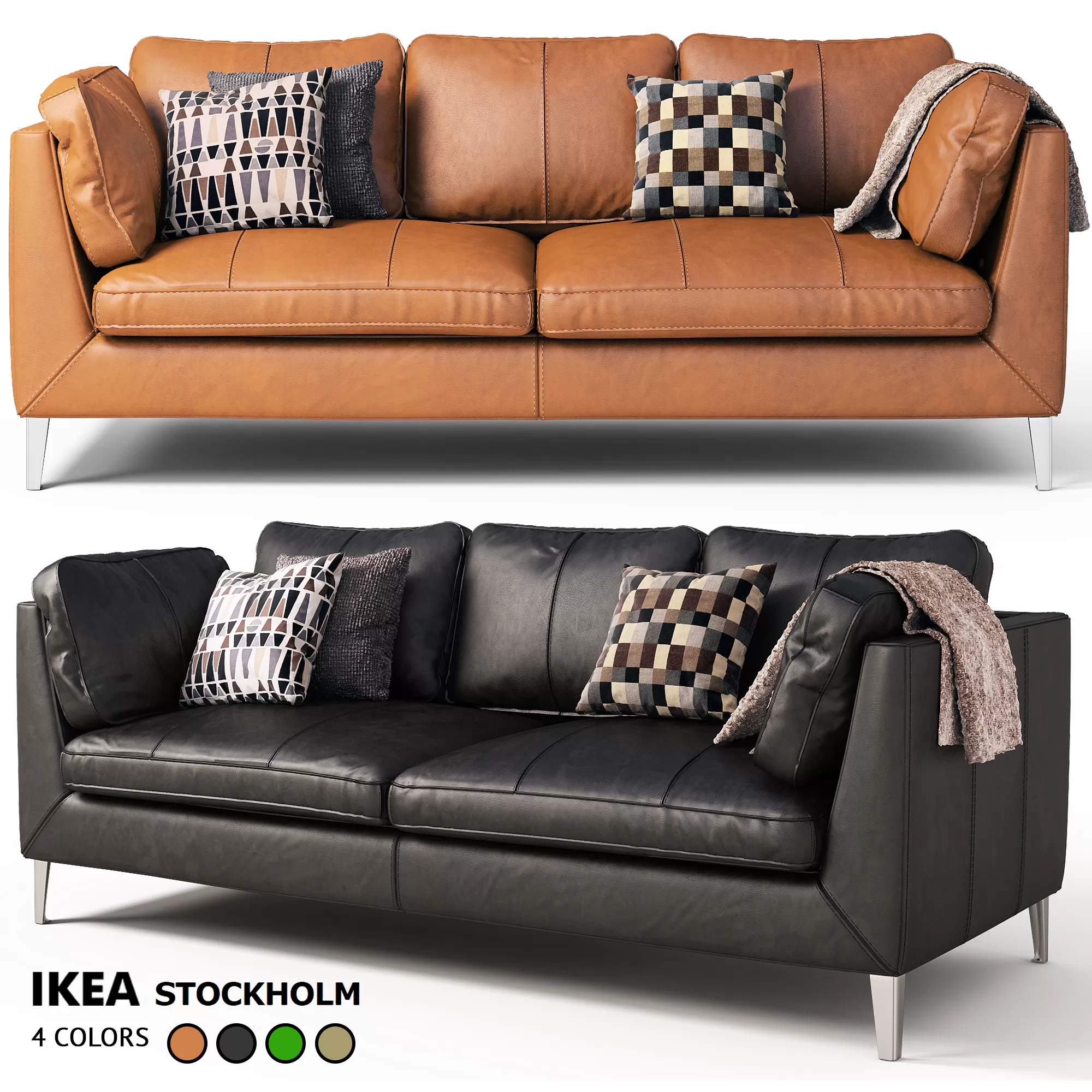 DECOR HELPER – LIVINGROOM – SOFA – LONG 3D MODELS – 130