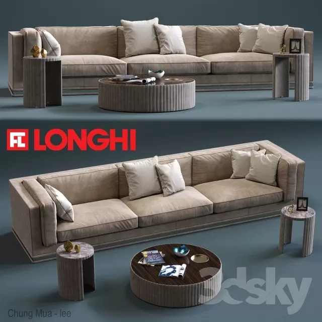 DECOR HELPER – LIVINGROOM – SOFA – LONG 3D MODELS – 139